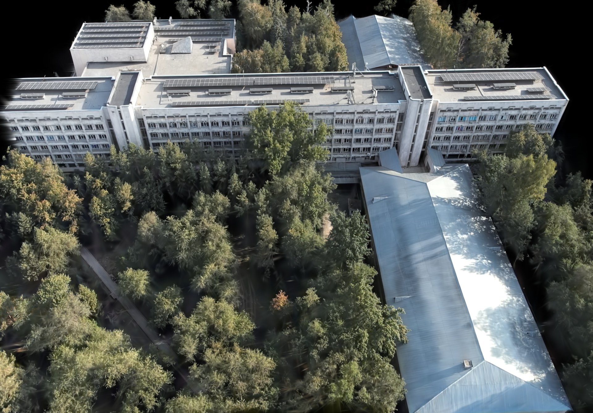 3D-модель здания КазНУ с нашего дрона